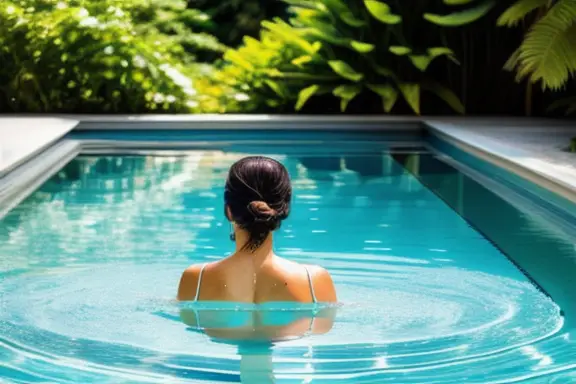 O que significa sonhar com piscina com água azul e limpa?
