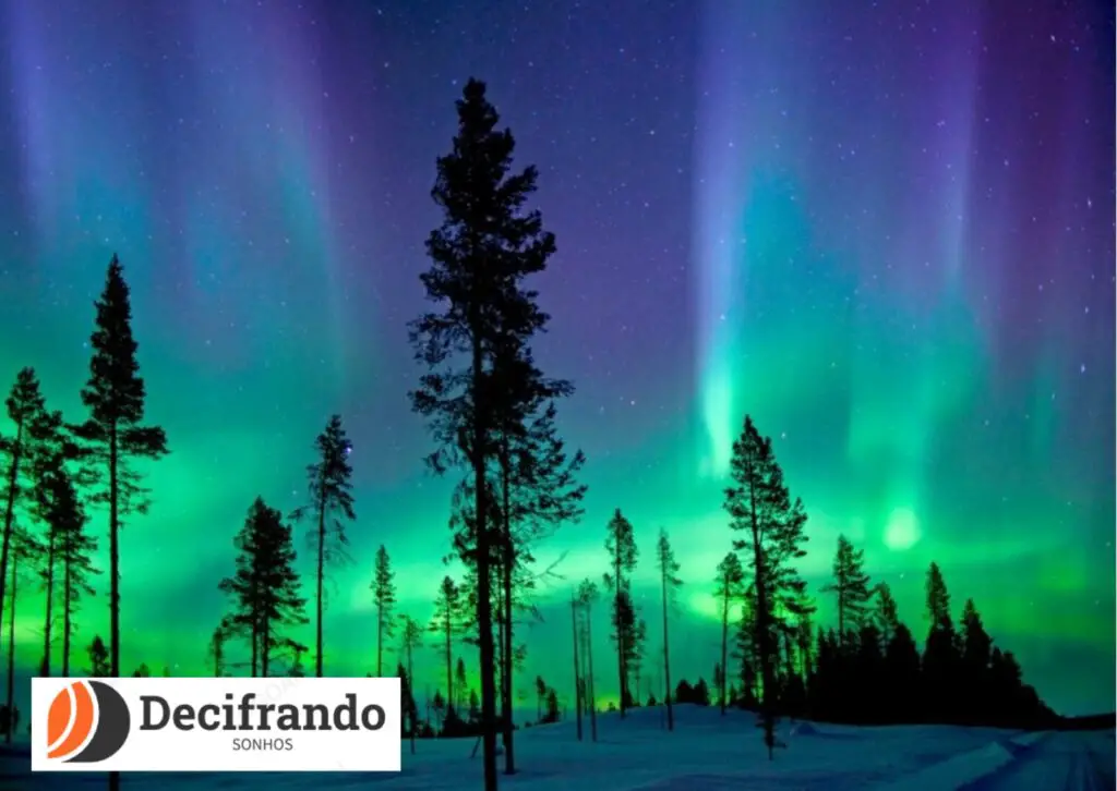 sonhar com aurora boreal